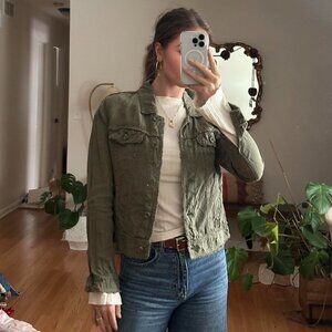 Tommy Bahama Women's Green and Khaki Jacket